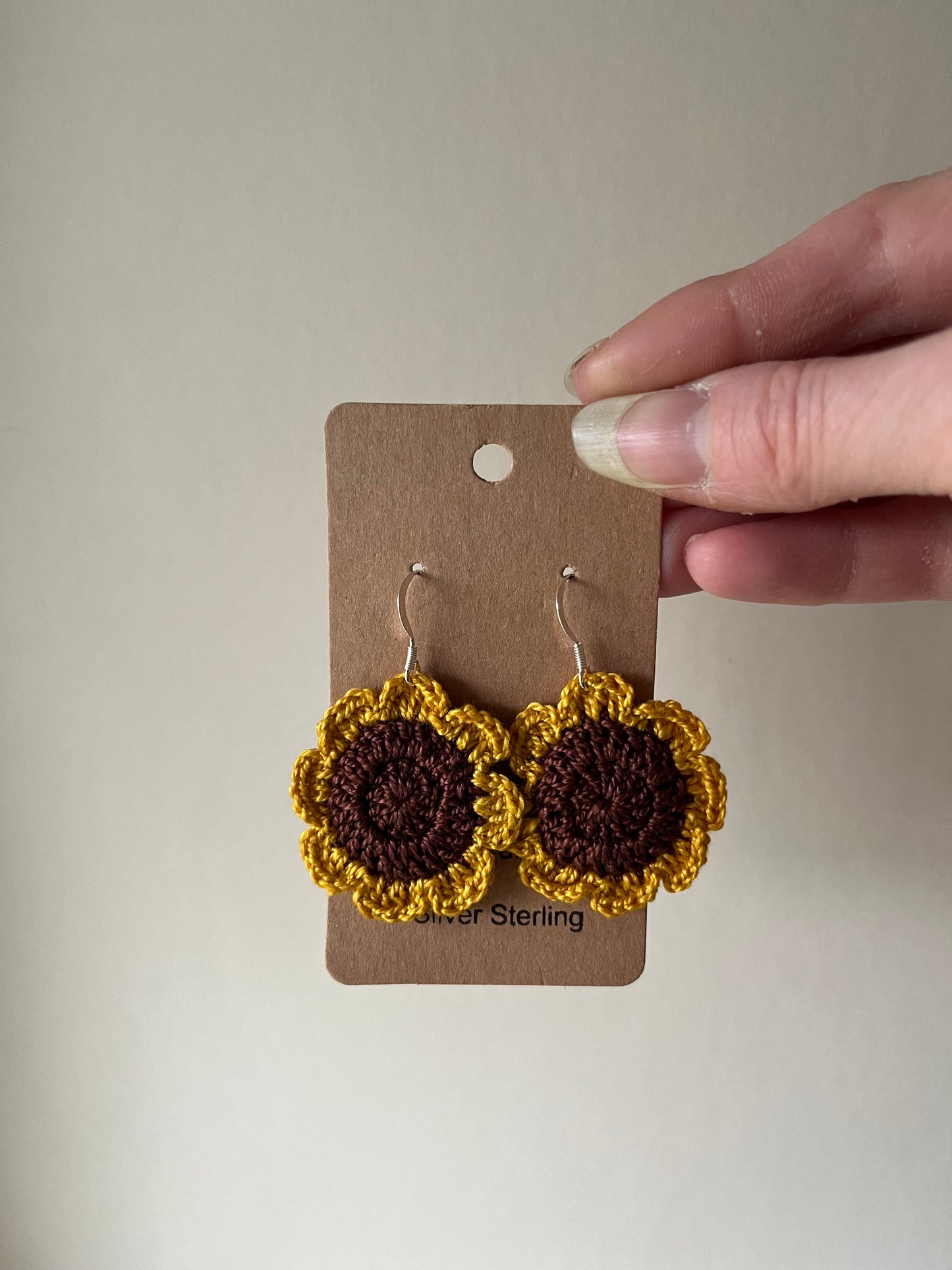 Sunflower earrings