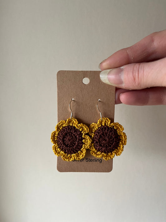 Sunflower earrings
