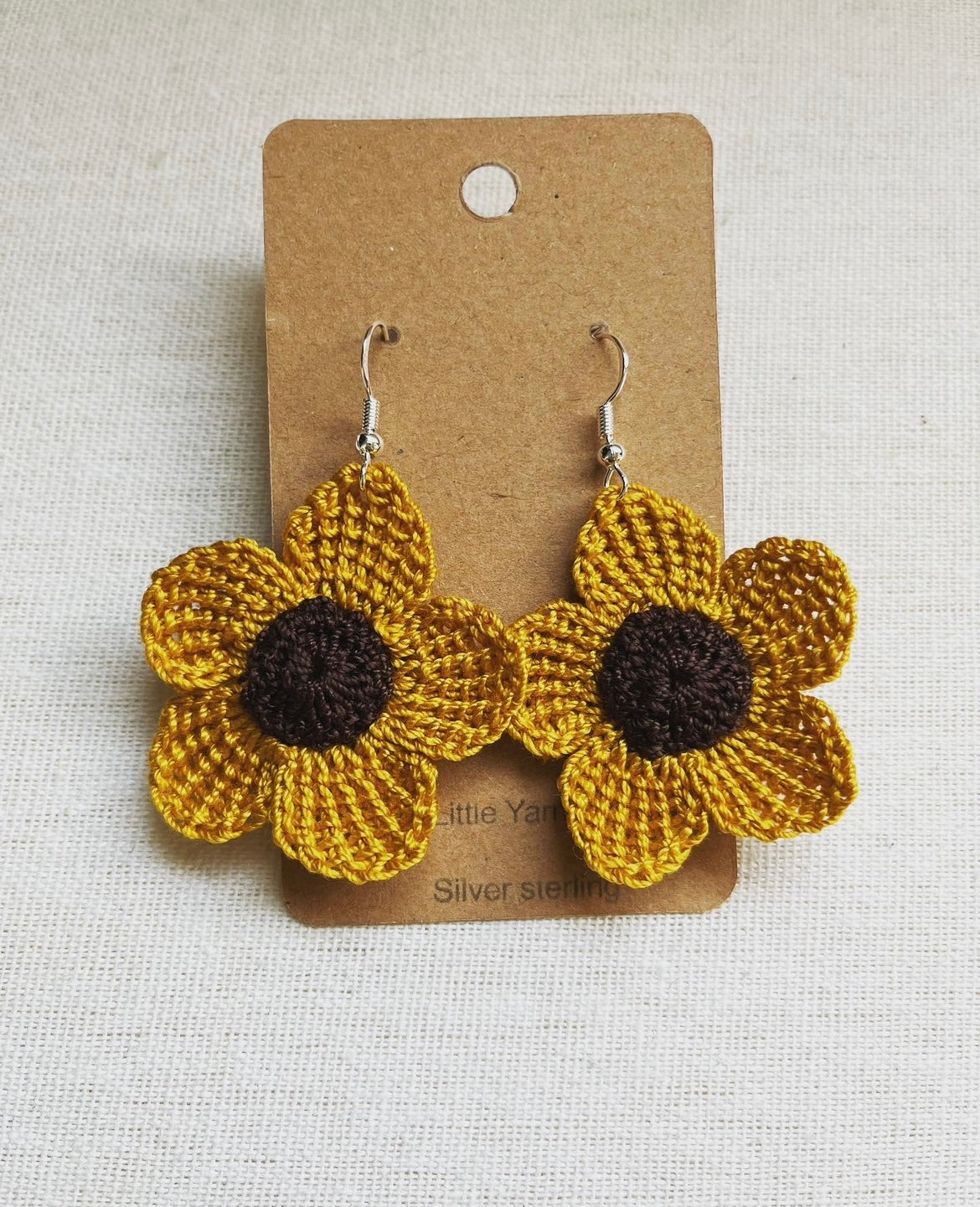 Sunflower earrings