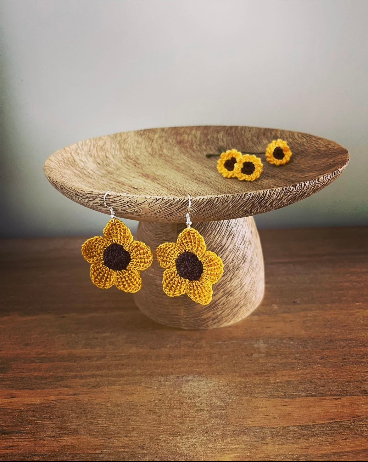 Sunflower earrings