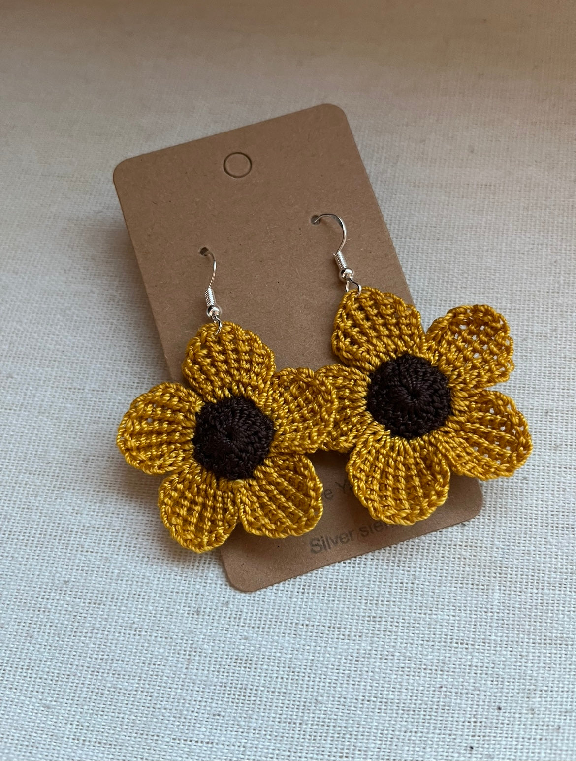 Sunflower earrings